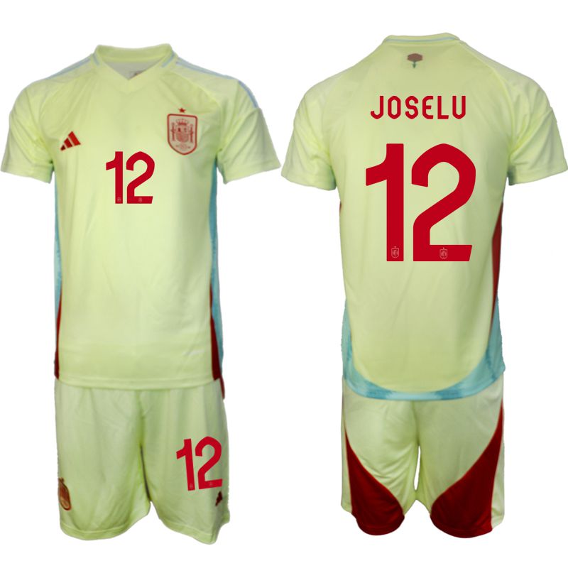 Men 2024-2025 Season Spain away green #12 Soccer Jersey->spain jersey->Soccer Country Jersey